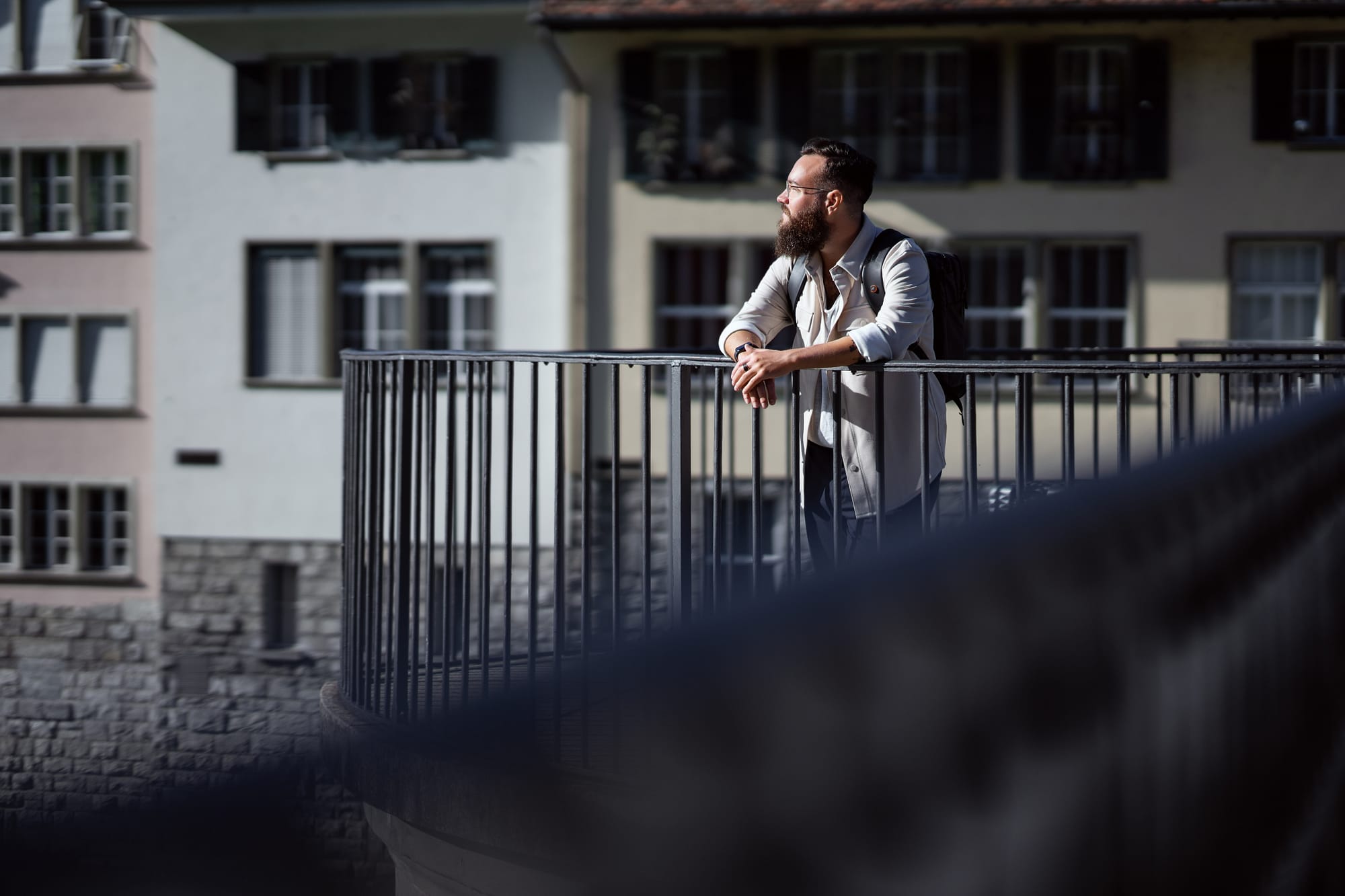 Simon Schütz auf der Untertorbrücke